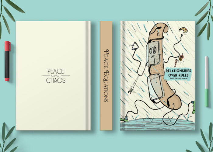 Habit Journal: Relationships Over Rules - Add Your Name or Quote on the Spine
